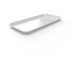 WACA 1306 Auslageplatte Präsentationsplatte 300 x 150 x 17 mm weiß