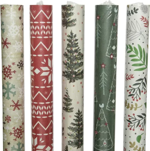Kaemingk Geschenkpapier Weihnachten 2 m in rot von Kaemingk