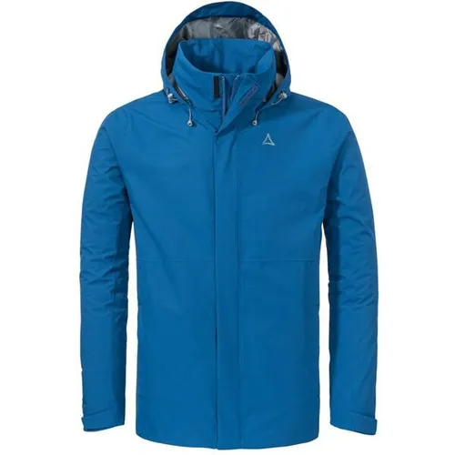 Schöffel Jacket Gmund Men blau (8405) 50 - Funktionsjacke für Herren, ideal zum Wandern. Wasserdicht mit 10.000 mm Wassersäule und atmungsaktivem Material für höchsten Komfort und Schutz bei jedem Wetter.
