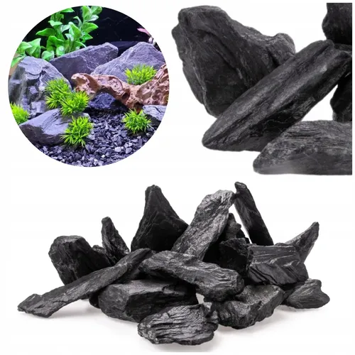Aquarium AKVARIENSTEIN SCHIEFER HOLZMUSTER SCHWARZ 1KG