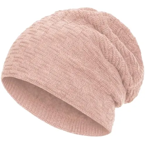 Compagno Gefütterte Mütze Herren Damen Wintermütze Beanie Strickmütze Winter Weihnachten Haube Hat Cap Männer Frauen