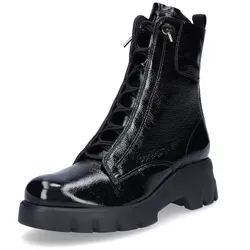 Paul Green 8216-028 Stiefelette - Wanderschuhe mit beschichtetem Leder, leicht gefüttert und ideal für komfortable Wanderungen in stilvollem Schwarz.