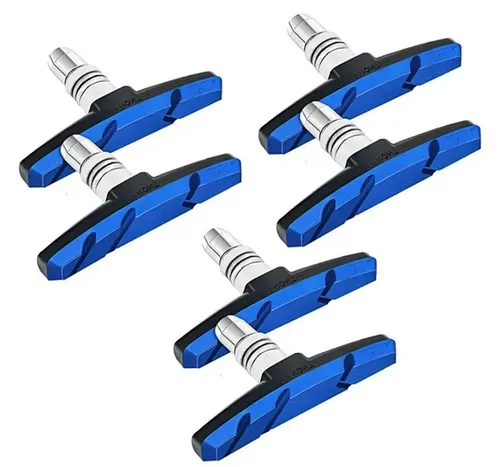Fahrrad Bremsbeläge für Shimano Bremsschuhe 3 Paar Bremsklötze V Brake 70mm Blau
