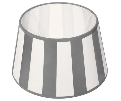 Brillibrum Design Lampenschirm gestreift in grau von Brillibrum