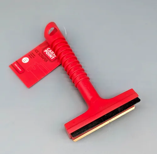 Carpoint Eiskratzer Scheibenkratzer Messingklinge Gummilippe Auto 9,5cm Neu