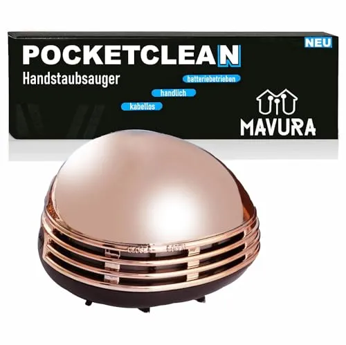 MAVURA POCKETCLEAN Akku-Handstaubsauger Tischsauger Tischstaubsauger Akku Handsauger Handstaubsauger Mini Tisch Staubsauger