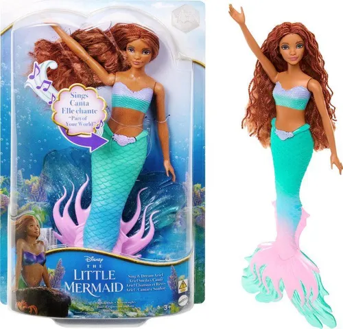 Disney Kleine Meerjungfrau Ariel Puppe HMX22 - Anzieh- & Modepuppen, die Ariel-Puppe singt 