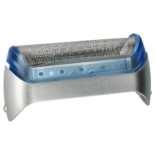 vhbw Scherfolie kompatibel mit Braun 2878, 5730, 5732, 5733, 5734, CruZer1 Elektrorasierer + Rahmen, silber/blau