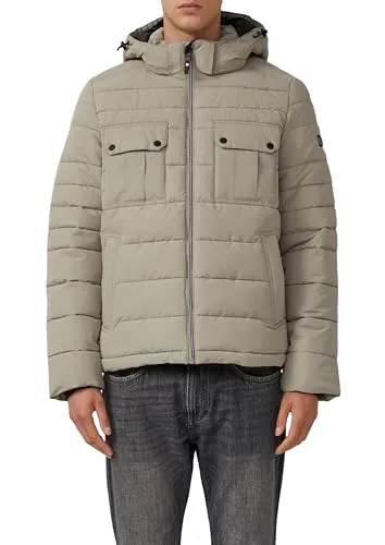 s.Oliver Steppjacke mit Kapuze und Kordelzug - Funktionsjacke mit schmutz- und wasserabweisenden Eigenschaften, ideal für kühle Temperaturen und vielseitige Kombinationen für stilvolle Freizeit-Looks.