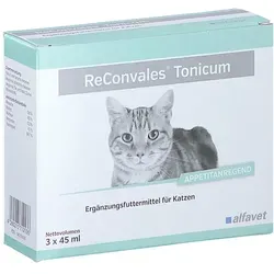 Reconvales Tonicum für Katzen 3X45 ml - Stärkung für Ihre Samtpfote - Tiergesundheit: Reconvales Tonicum unterstützt die Genesung und Vitalität Ihrer Katze mit wertvollen Nährstoffen.