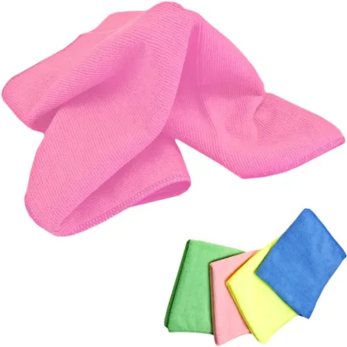 Microfasertuch ENA Standard Wischtuch light 40x40 cm rosa waschbar bis 90 °C, Trockner geeignet, Grammatur: 210 g/m2 1999904433