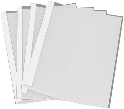 LMG LMG-BMWEISS-R8 Thermobindemappen Schlitzstanzung satin Vords. e Vorderseite