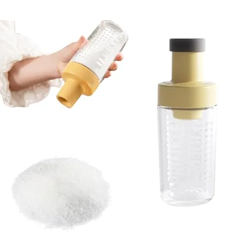 YouXiaor Zuckerstreuer aus Glas,Zuckerdosierer,Zuckerspender 260ml,Gewürzdose Gewürzbehälter Salzbehälter Ideal für Weißer Brauner Zucker, Küchenbehälter Dekoratives Zubehör für Kaffeebar,Restaurant