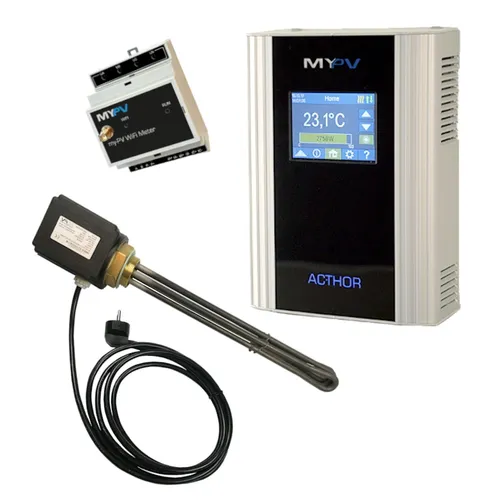 AC Thor Set | PV Manager für Eigenverbrauch - Solarzellen & Solarzellen-Sets, optimiert die Warmwasserbereitung mit Solarstrom für maximale Energieeffizienz und Kosteneinsparungen.