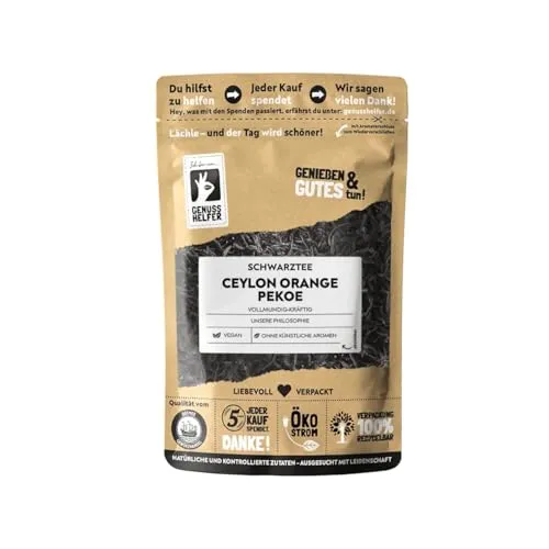 Bremer Gewürzhandel Ceylon Orange Pekoe, loser schwarzer Tee, blumiges Aroma, 10 x 100g - Erleben Sie den blumigen Geschmack des Ceylon Orange Pekoe aus Sri Lanka. Dieser lose Tee bietet ein unvergleichliches Aroma und ist perfekt für entspannende Genussmomente. Hochwertige Rohstoffe garantieren besten Genuss!