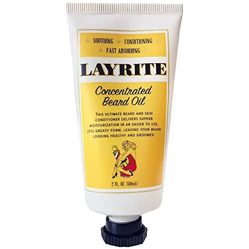 Layrite Konzentriertes Bartöl 59ml | Beruhigend | Konditionierung | Schnell absorbierend
