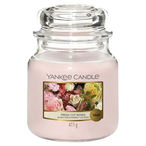 Fresh Cut Roses 411g Kerze in pink von Yankee Candle