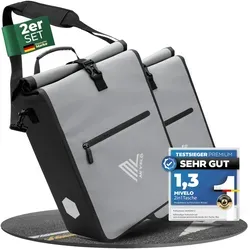 2in1 Fahrradtasche für Gepäckträger wasserdicht 25L 