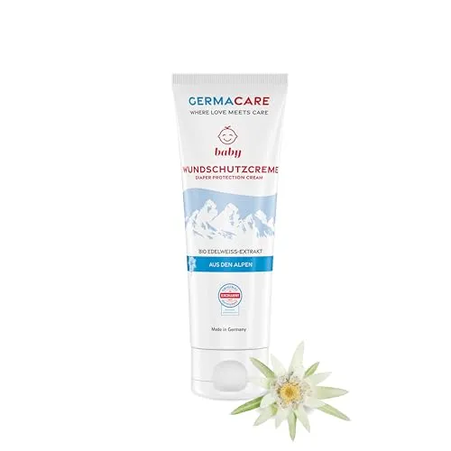 GERMACARE Wundschutzcreme Baby - 75ml - Babypflege – Schützt empfindliche Haut mit Zink und Vitamin E, ideal für Windelbereich und trockene Stellen.