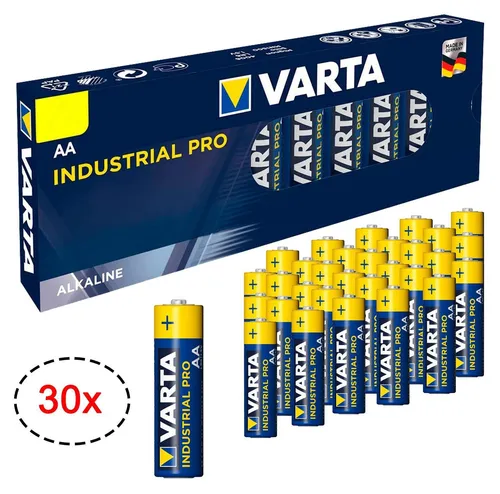 30x VARTA Industrial PRO Mignon AA LR06 LR 06 1.5V Batterien Alkaline Batterie