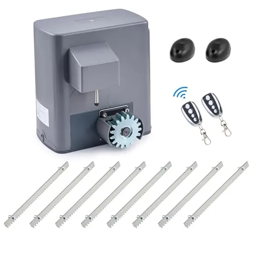 CO-Z Schiebetorantrieb 280W Toröffner mit Fernbedienung Garagentoröffner Torantrieb Schiebetor Toröffner Tor Antrieb Sliding Gate Opener bis 600 kg oder 12M Schiebetor (Schiebetorantrieb)