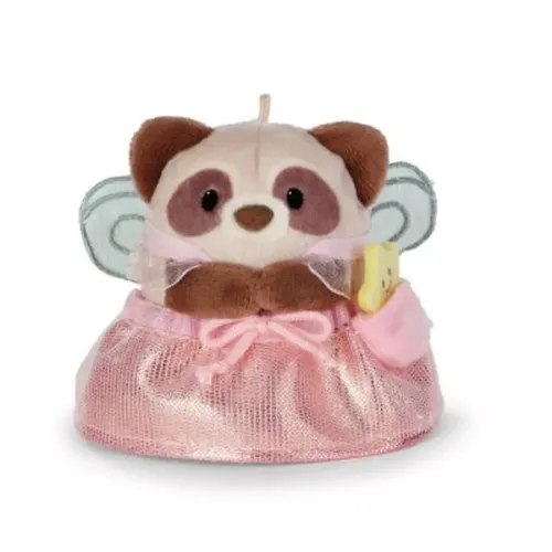 NICI Kuscheltier Set Waschbär Rakuma mit Zauberstab und Feenkostüm