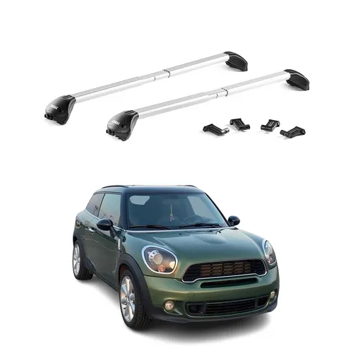 OMAC Dachträger Grundträger für Mini Paceman R61 2013-2017 - Gepäckträger aus leichtem, wasserdichtem Aluminium, abnehmbar und multifunktional. Ideal für Fahrrad- und Skiträger sowie Dachboxen, sorgt für sicheres Reisen und maximalen Stauraum.