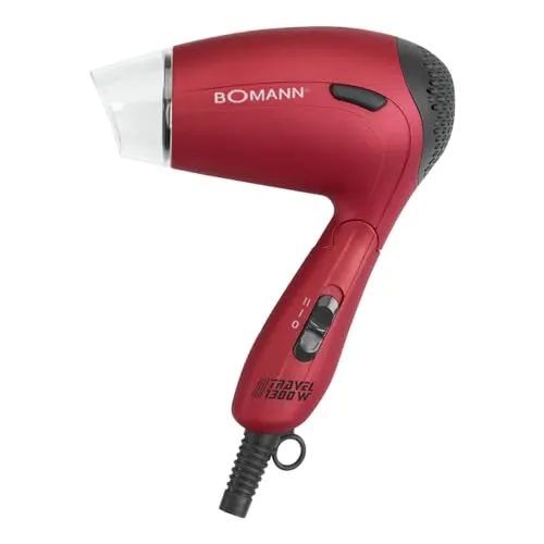 Bomann® Haartrockner klappbar | 1200W mit Diffusor und Tasche