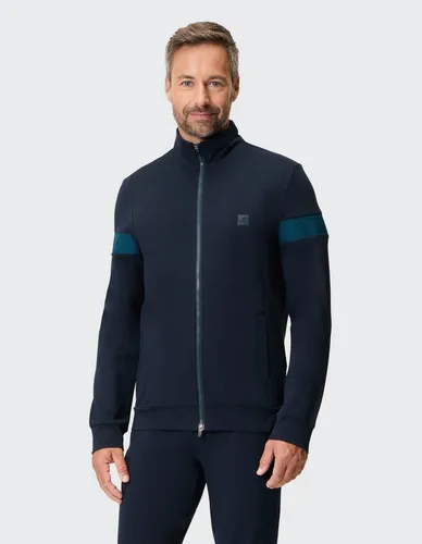Joy Sportswear Sweatjacke SWEATJACKE BERND blau 56 EU - Sportliche Sweatjacke in Größe 56, aus hochwertigem Material mit 75% Baumwolle für hohen Tragekomfort. Maschinenwaschbar und ideal für aktive Freizeit.