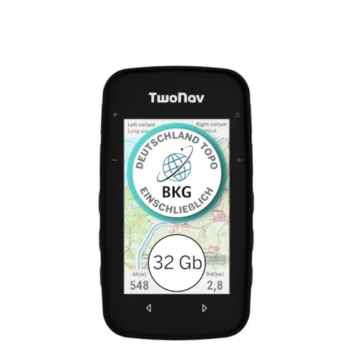 TwoNav Cross Plus (32 GB) + Karte 1 Region Deutchland BKG Topo 1:25000, Outdoor GPS mit 3,2-Zoll-Bildschirm für MTB, Fahrrad, Trekking, Wandern oder Navigation