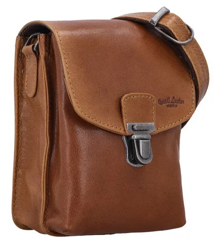 Gusti Leder Gürteltasche Nelly – Hochwertige Umhängetasche in Braun - Stilvolle Gürteltasche aus Anilinleder mit mehreren Innenfächern und praktischem Schnappverschluss. Ideal für den täglichen Gebrauch und vielseitig kombinierbar.