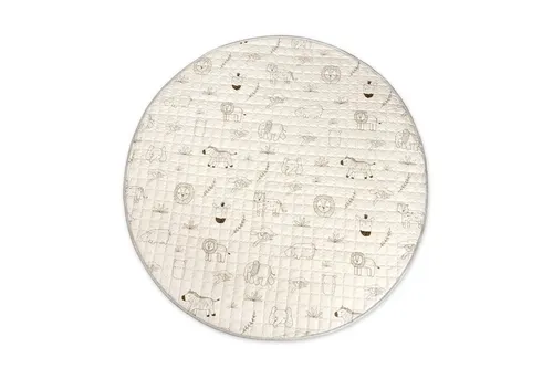 Hakuna Matte Krabbeldecke für Baby 1,5m - Safari Tiere - Krabbeldecke mit rutschfester Unterseite, ideal für sicheres Spielen und Krabbeln. Hochwertiges Material für eine weiche und einladende Spielumgebung.