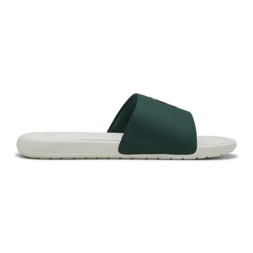 PUMA Cool Cat 2.0 Greenside Badesandale 40,5 EU - Badeschuhe in Größe 40,5, mit stylischem DARK MYRTLE-WARM WHITE Design, ideal für entspannte Tage am Strand oder Pool.