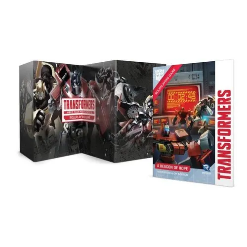 Transformers Roleplaying Game a Beacon of Hope Adventure GM Screen - Rollenspiel-Set für spannende Abenteuer, inklusive Abenteuerbuch und Spielleiterschirm für diskretes Spielen