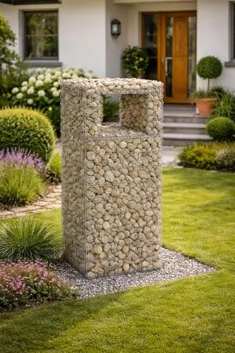 ESTEXO Gabionenzaun 50x50x120 cm – Stabiler Steinkorb für kreative Gestaltung - Hochwertige Gabione aus 4 mm starkem Draht, ideal für individuelle Landschaftsgestaltung. Schnell und einfach aufzubauen, bietet sie vielseitige Einsatzmöglichkeiten im Garten.