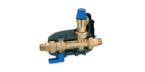 Caleffi Sical Sicherheitsgruppe 1/2 AG 10 bar - Thermostate - Sicherheitsgruppe DN 15 für Warmwasserspeicher, ideal für maximalen Schutz und effiziente Nutzung bis 200 l Speichervolumen.