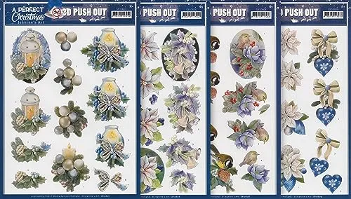 Jeanine's Art 3D-Stanzbogen-Set A perfect Christmas