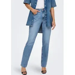 ONLY Low-rise-Jeans ONLBRENDA LOW WIDE DNM CRO158 NOOS blau L (40) - Modische Low-rise-Jeans aus 100% Baumwolle, pflegeleicht und perfekt für einen lässigen Look. Ideal für den Alltag und vielseitig kombinierbar.