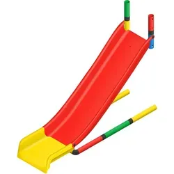 Quadro Modularrutsche Erweiterungsrutsche für Quadro-Klettergerüste, geeignet für drinnen und draußen – Rot / Gelb - Rot/Gelb