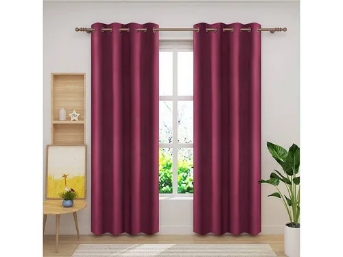WOLTU Verdunklungsgardine Samtvorhang Bordeaux 140x270 cm von WOLTU