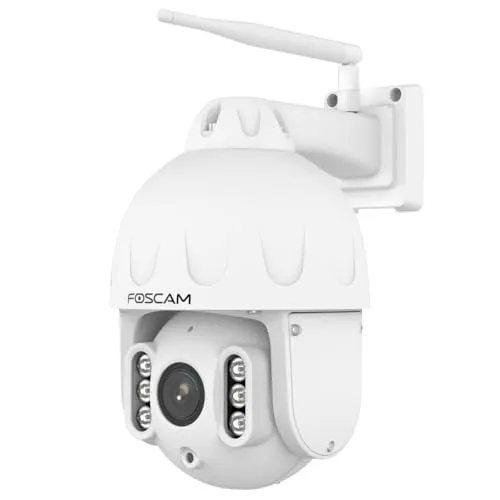 Foscam SD8P WLAN IP Überwachungskamera - Überwachungskameras mit 8 MP UHD-Videoqualität und 4-fach optischem Zoom, ideal für Innen- und Außenbereiche zur Sicherheitsüberwachung.