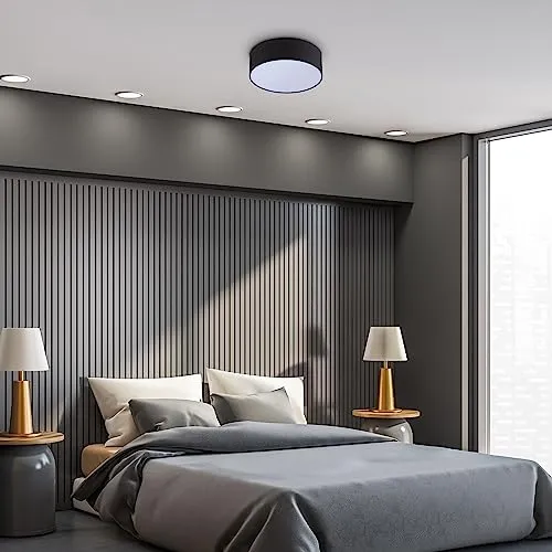 Paco Home Deckenleuchte THOMAS, ohne Leuchtmittel - Moderne Deckenleuchte in Weiß, 30 cm Durchmesser, ideal für stilvolle Innenräume, einfache Selbstmontage und vielseitig einsetzbar.