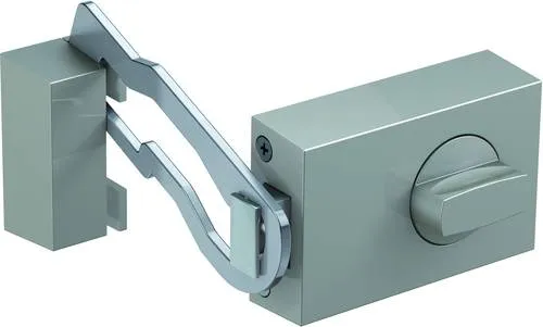 Basi 1302-0208 Türzusatzschloss mit Sperrbügel Edelstahl-Optik