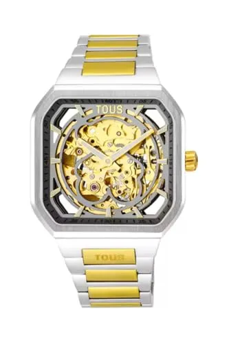 TOUS Watches d-Bear Damen Uhr analog Automatik mit Edelstahl Armband 3000137700
