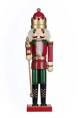 Navidacio Nussknacker 35cm Holz Nussknacker Mr.Weihnacht von Navidacio