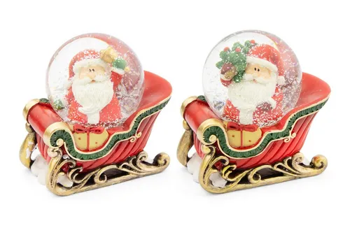 RIFFELMACHER & WEINBERGER Schneekugel Schneekugel Santa im Schlitten, 7 cm