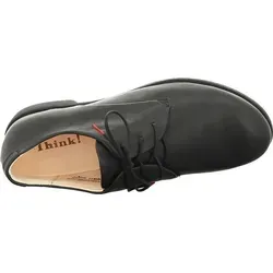 Think Agrat Schnürschuhe schwarz Gr.40 - AGR 45 - Wanderschuhe aus weichem Kalbsleder, mit komfortablem Fußbett und sportlich-femininen Design. Ideal für lange Wanderungen dank leichter Gummi-Sohle und elastischen Zehen- und Fersenkappen.
