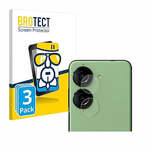 BROTECT 3 Stück Schutzglas für ASUS ZenFone 10 (NUR Kameraschutz) Schutzfolie Panzer Folie Glas Displayschutz Made in Germany [ 9H, Anti-Fingerprint]