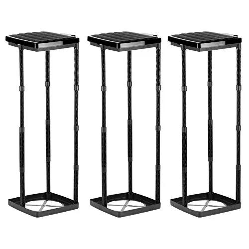 Grizzly Müllsackständer mit höhenverstellbarem Stecksystem - Müllsackständer für 25-120 Liter Müllsäcke, einfach transportierbar und ideal für Haushalt, Partys und Camping. Mit klappbarem Deckel für geruchsneutrale Abfalllagerung.