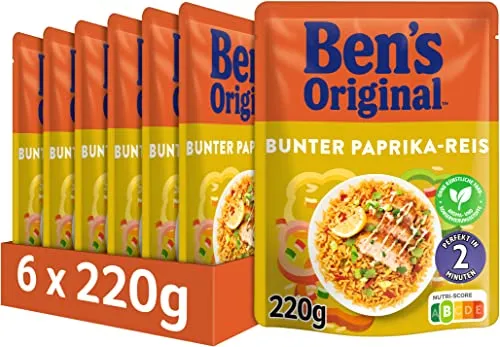 BEN'S ORIGINAL™ Express Reis Bunter Paprika 6 x 220g von Ben's Original